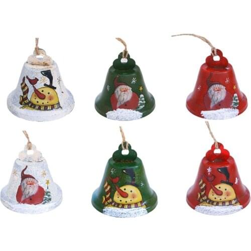 Christmas Bell Tree Ornament Decoration Engraved Bell Ornament QX2E