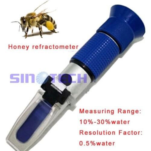 Free shipping hand held honey water 10%-30% beekeeping refractometer RHF-30ATC +calibration oil