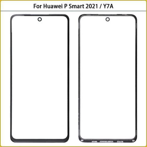 For Huawei P Smart 2021 / Y7A Touchscreen LCD Display Front Glass Panel Lens PSmart 2021 Outer Glass Screen Repair Replace