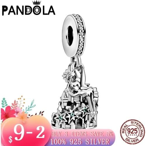 Genuine 925 Sterling Silver Castle Of Magical Dreams Charms Beads Fit Original Pandora Bracelets For Women DIY Jewelry Gift