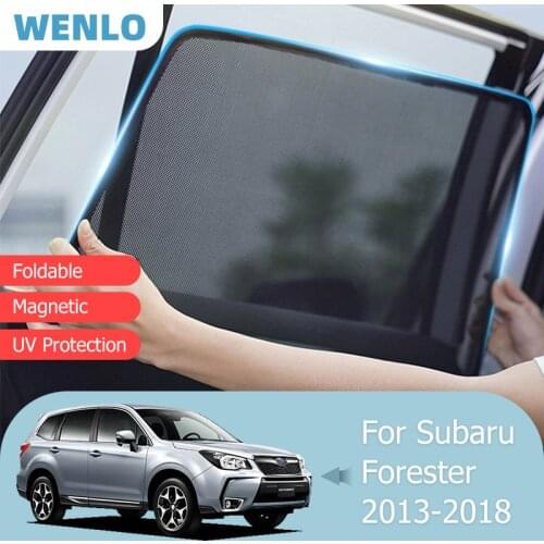 For Subaru Forester SJ 2013-2018 Front Windshield Car Sunshade Side Window Screen Blind Sun Shade Magnet Door Visor Mesh Curtain