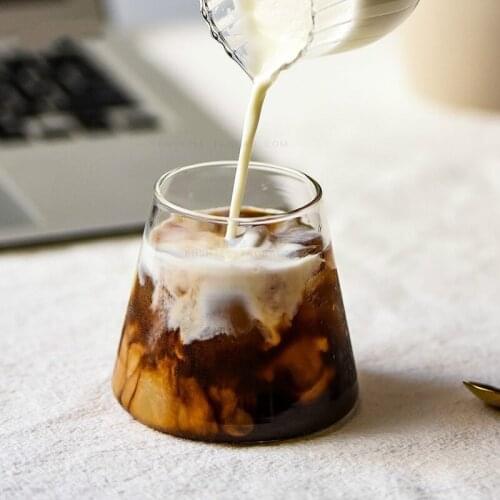 Heat ResistantFuji Glass Transparent Crystal Glass Coffee/Tea Cups And Mugs Travel Mugs With Handle Mugs Drinking Shot Glasses