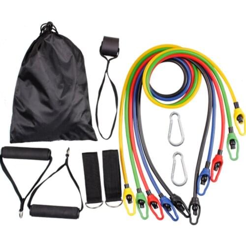 High Quality Latex Exercise Tubes With Fabric Cover TPE Elastic Ropes Sets Workout Resistance Bands