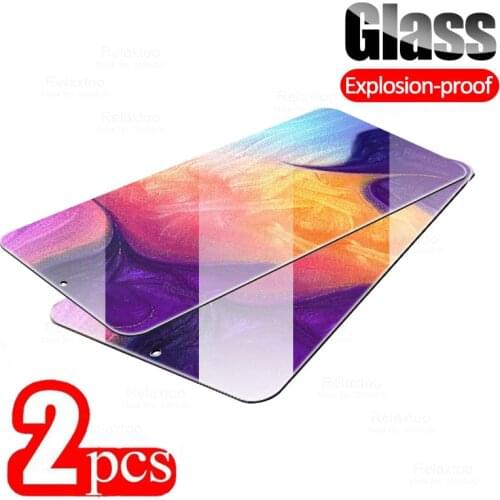 2PCS Full Cover Tempered Glass For Samsung Galaxy A51 A71 A50 A70 A10 A20 A30 A40 Screen Protector Glass For Samsung A80 A60 A90
