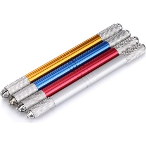 1PC New Microblading Pen Tattoo Machine Permanent Makeup Eyebrow Tattoo Manual Pen Stainless Steel 12CM Free Shipping