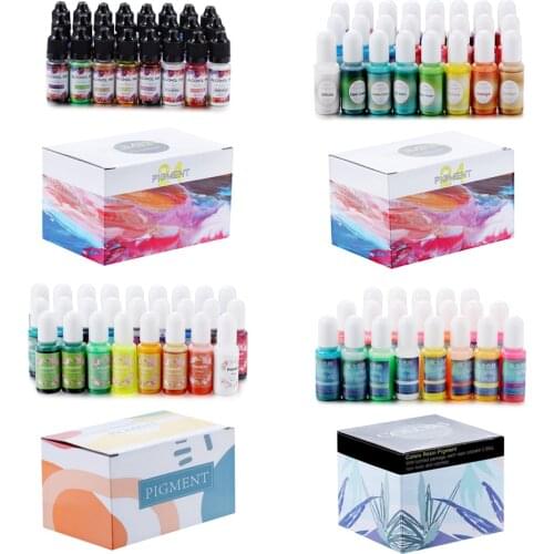 6-26 Colors UV Epoxy Resin Pigment Kit Mica Powder Silicone Mold Liquid Colorant Dye Resin Jewelry DIY Crafts Art Making Tools