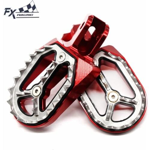 Aluminum CNC Motocross Dirt Pit Bike Foot Peg Pedal Footpegs Footrest For Honda CRF230 CRF230F CRF 230 2003 - 2017 2004 2005
