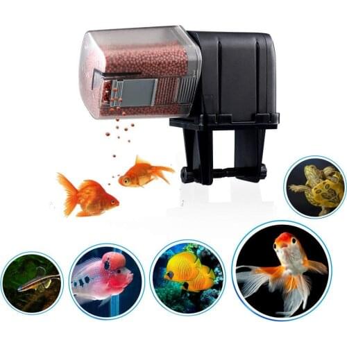 Automatic Fish Feeders 175ml For Aquarium Turtle Tank Programmable Timer Auto Fish Food Dispenser WIFI Control Feeding Device