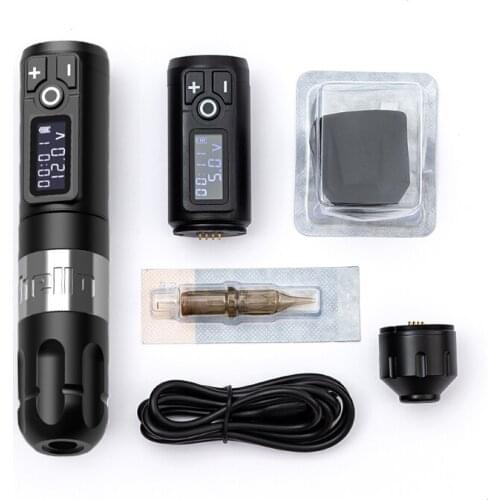 Tattoo Wireless Machine Tattoo Battery Pen Rotary Machine Japan Coreless Motor Digital Display Tattoo Kit Permanent Makeup Pen