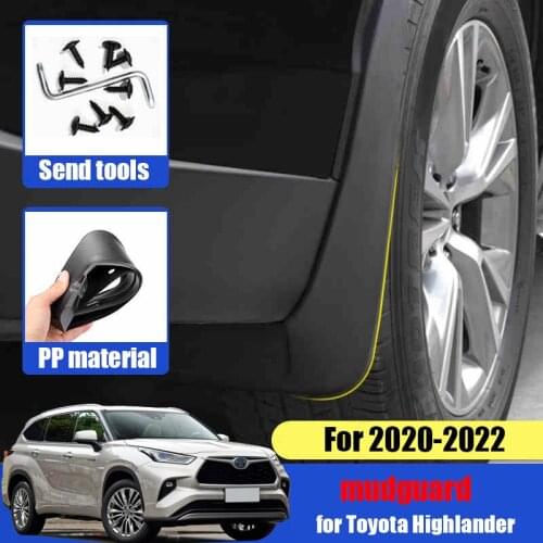 For Toyota Highlander 2020 2021 2022 body protection mudguard mudguard anti-sludge and anti-fouling modification protection