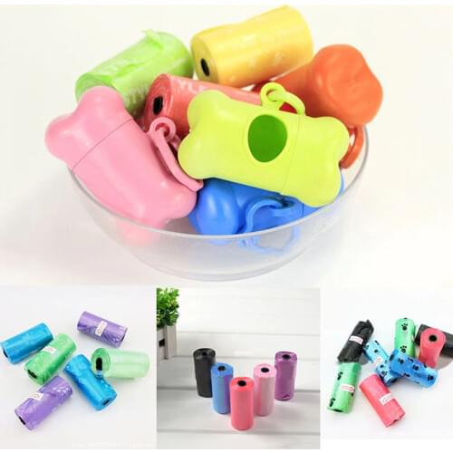 Pet Dog Poop Bags Box Colorful Portable Bone-shaped rubbish bag poo storage box(Without bags) Practical