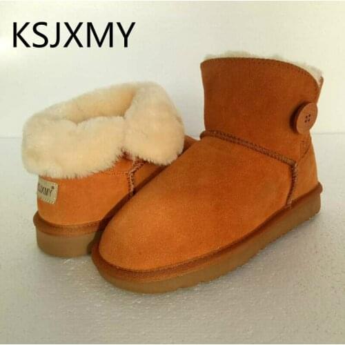 KSJXMY Brand Women shoes Winter Fashion ankle Boot For Woman Warm Fur Furry Lady Snow Boots Australia Women ladies shoes