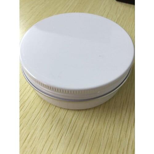 Lot of 30pcs Aluminum Jars 100ml White Tin 100g Cosmetic Containers Crafts Pots