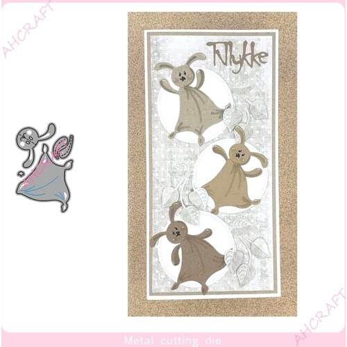 Baby Rabbit Metal Cutting Dies for DIY Scrapbooking Photo Album Decorative Embossing PaperCard Crafts Die2021