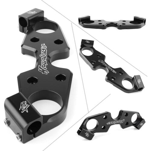 Motorcycle Upper Front Stock End Triple for Suzuki Hayabusa Clamp Top Tree Black 2008-2019