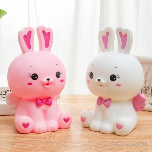 2021 New Money Box Cute rabbit cow Piggy Bank Vinyl Anti-drop Coin Safe Deposit Box Saving Jar Home Decoration Childrens Gifts