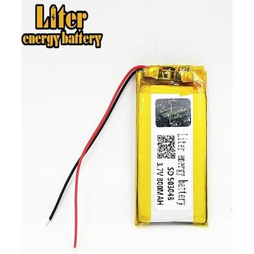 Rechargeable 3.7V 503048 053048 800MAH lithium polymer Battery For MP3 MP4 Bluetooth GPS wireless stereo headset tablet battery