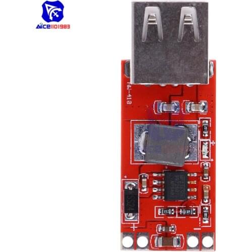 Diymore DC 12V -24V to DC 5V 3A USB Output DC-DC Step Down Buck Converter Module Power Supply Board Voltage Regulator for Car