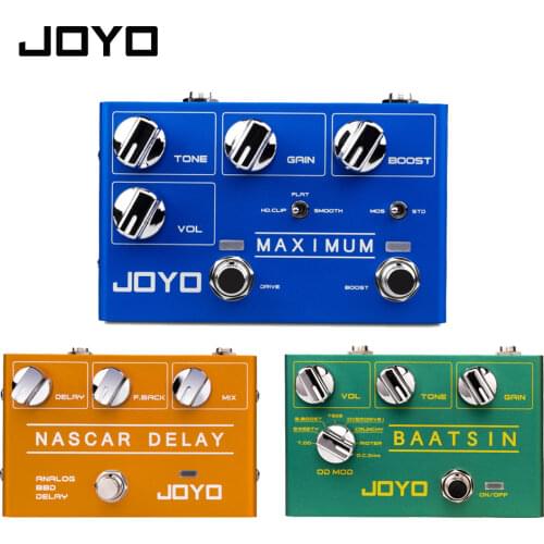 JOYO Pedal R11 BAATSIN Overdrive Pedal Distortion Effect Pedal Analog Delay Pedal for Electric Guitar Musical Instrument Parts