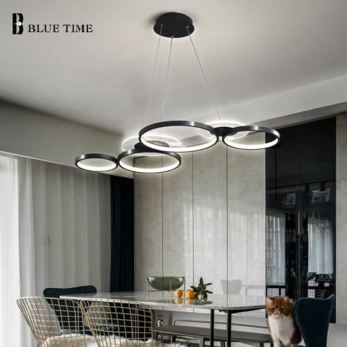 Modern Led Pendant Light 110v 220v Modern Home Pendant Lamp for Dining room Kitchen Living room L100CM Chandelier Pendant Lamps
