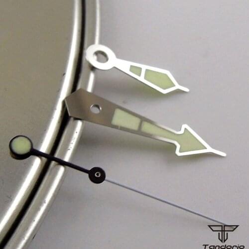 Super luminous C3 green watch hands parts fit for SKX 4R35 7S26 NH35 NH36 automatic movement wristwatch needles replacement