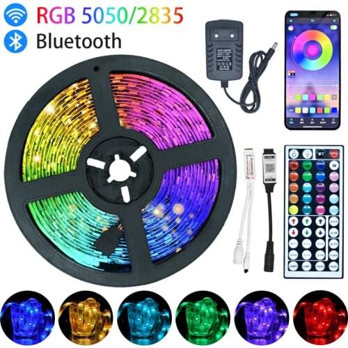 LED Strips Bluetooth Iuces Led RGB5050 Waterproof for Christmas Flexible Lamp Tape Ribbon Diode 5M 10M 15M 20M WiFi LED Lights
