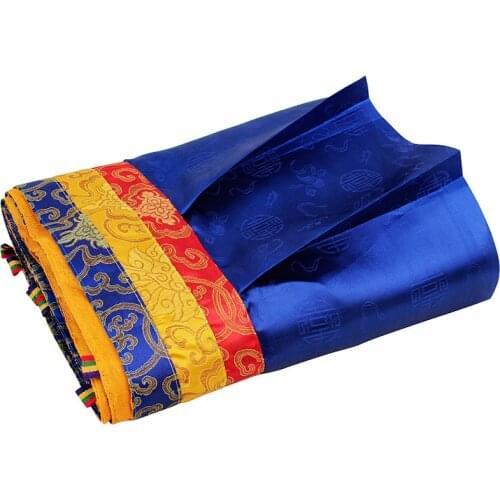 Tibetan Buddhist Temple Hotel Home Decoration Articles Buddhism Puma Drapery Wall Table Surrounding 4.5 Meters Blue