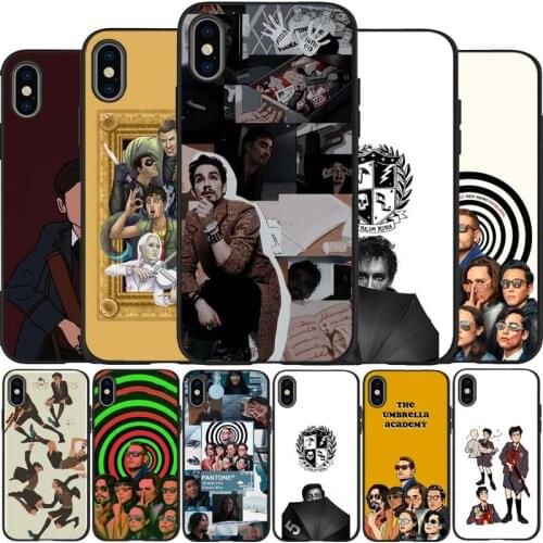 Umbrella academy black Silicone Phone Case For iPhone 12 XR XS Max 5 5S SE 2020 6 6S 7 8 PLUS X 11Pro Max 11 Cover