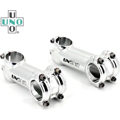 UNO Bike Stem Silver Aluminium 17 Degree Bicycl Stem 31.8*60-100mm Bicycle Accessories Cycling Parts