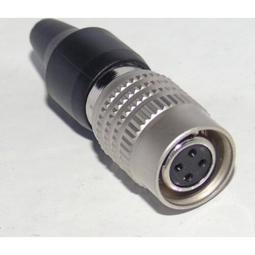 High quality Mini XLR 4-Pin female connector with mini quick locking and Deblocking connector