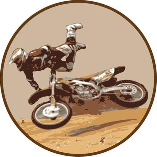 EARLFAMILY 13cm x 6.3cm for Motocross Funny JDM Car Stickers DIY Waterproof Bumper Camper Decoration Anime Scratch-proof Decals