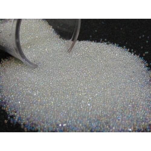 1 Box(10G/box) 0.6-1MM Clear Caviar Beads Rhinestones For Nail Art Decoration 1box*10g Glass Bead For DIY Manicure Bead Caviars