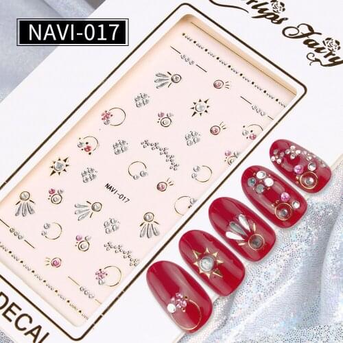 1pc Embossed Star Moon Starry Designs Adhesive Transfer Sliders Manicure Decoration 3D Gold Silver Colorful Nail Art Sticker