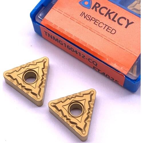 10pcs RCKLCY TNMG160412 CQ FT4025 High Quality Turning Metal TNMG160404 CNC Parts Lathe Cutting Machine Machining steel