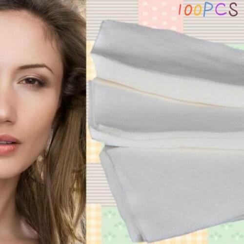 100PCS Non-woven Hair Removal Paper Depilatory Wax Strip Epilator Waxing Tools