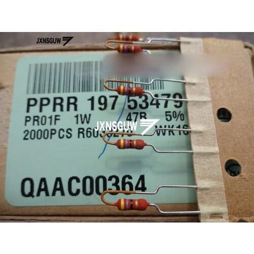 100PCS NEW Original VISHAY PR01 0.25W 0.51R 0.75R 1.8R 10R 15R 47R Ohm 1.2K 7.5K 100K 180K 510K Color ring metal film resistor