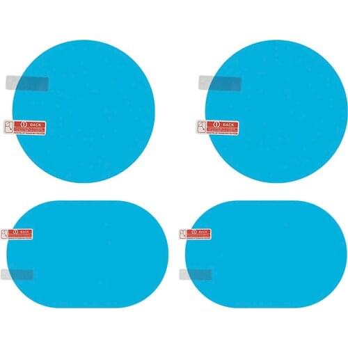 2pcs Universal Car Side Mirror Anti Fog Film Door Rearview Mirror Anti Glare Rainproof Protective Film Clear Waterproof Sticker
