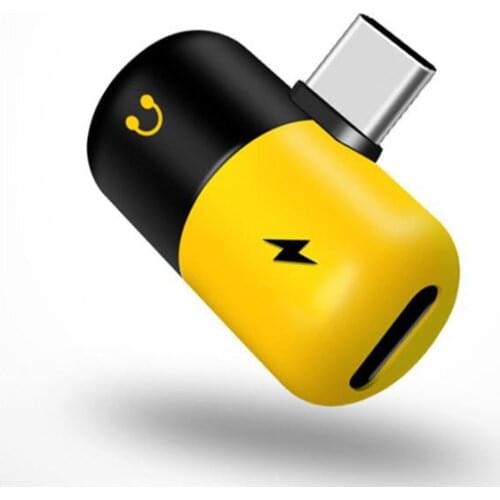 2 in 1 Type C To 3.5mm Headphone Jack Audio Converter Splitter Earphone Aux USB Cable Adapter For Samsung Xiaomi Huawei Chraging