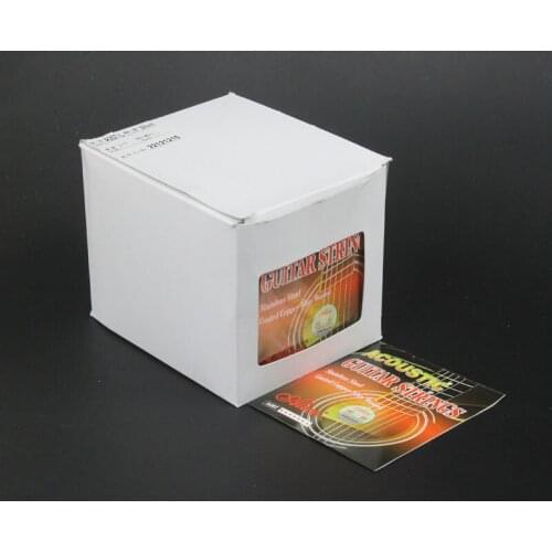 20 Sets Alice A207 Stainless Steel Copper Acoustic Guitar Strings (011-052) (012-053)