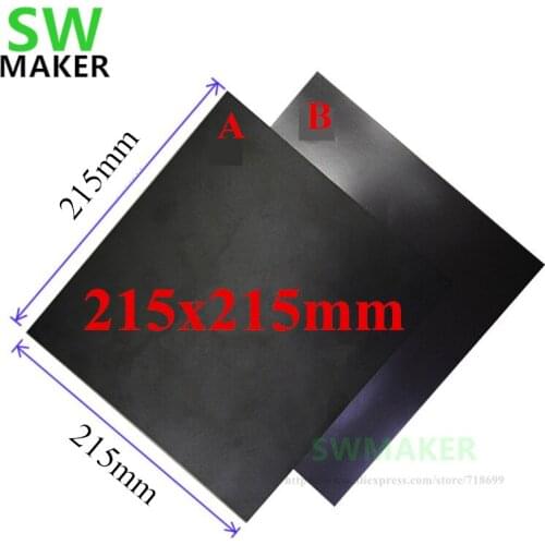 215x215mm Magnetic Adhesive Print Bed Tape Print Sticker Surface Flex Plate with 3M tape for DIY Velleman K8200 3D printer