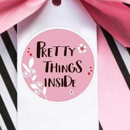 500Pcs/Roll Round Thank You Sealing Tags Labels Gift Packaging Decor Stickers Decor Stickers