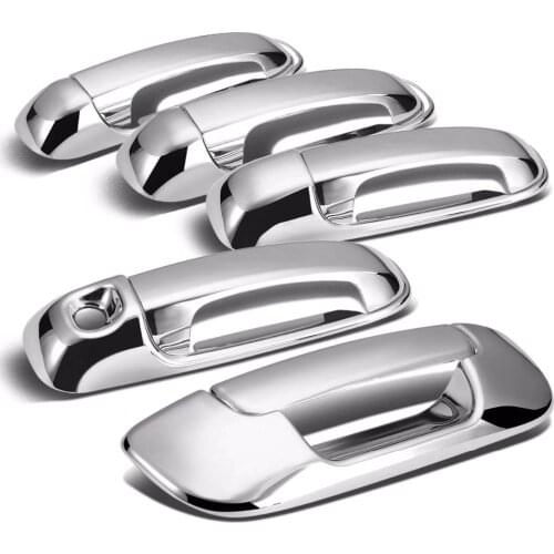 ABS Chrome Door Handle Cover + Tailgate Cover For 02-08 Dodge Ram 1500 / 04-09 Dodge Ram 2500 / 03-09 Dodge Ram 3500 4 DOOR