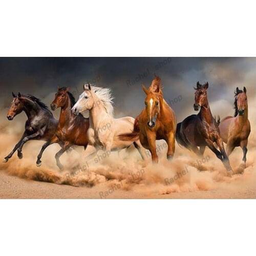 Diamond Embroidery Diy Diamond Painting Cross Stitch Kits Diamond Mosaic Horse Full Square Diamond Embroidery AD328