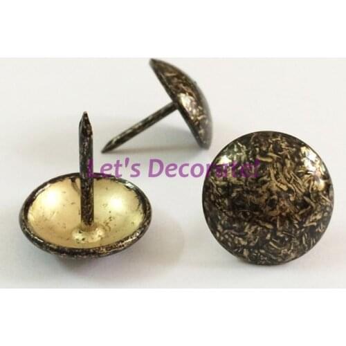 Free DHL shipping 1000pcs/lot 19mm Black Crack Color Design Home or Garden Decorative Tack, Hobnail, Upholstery Nail