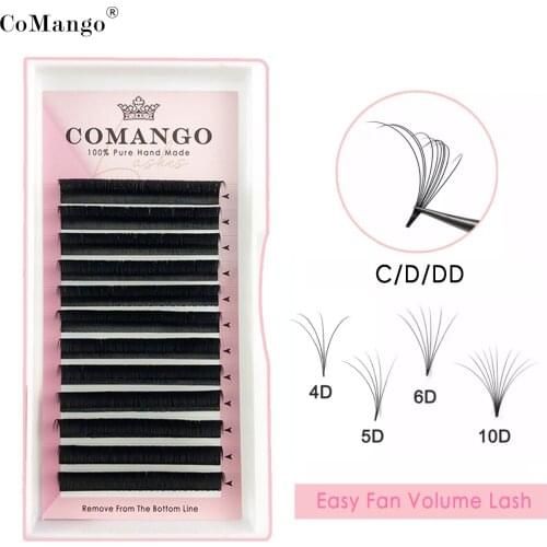 CoMango New Arrived 0.05/0.07 D/DD 1Pcs Magic Eyelash Volume Easy To Make Fan Effect False Eyelash And Blooming Faux Mink Lashes
