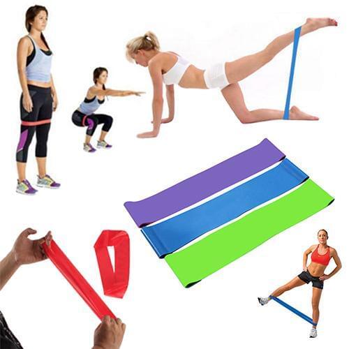 Yoga Resistance Rubber Bands Indoor Outdoor Fitness Equipment 500*50*0.5/0.7/0.9mm Pilates Sport Training Workout Elastic Bands