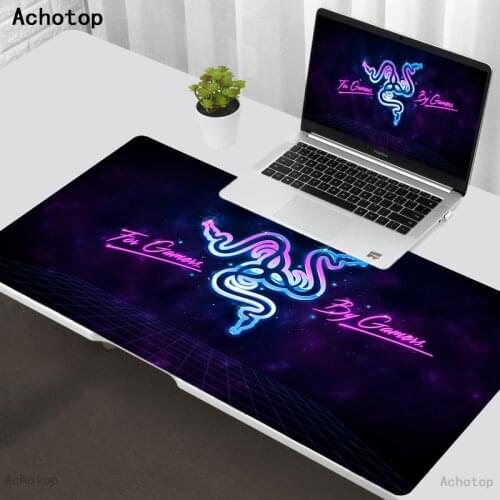 Razer Computer Mat Large Mousepad Gaming Mause Big Mouse Pads Desk Mat Rubber Keyboard Mausepad For Laptop XXL Mosue Carpet