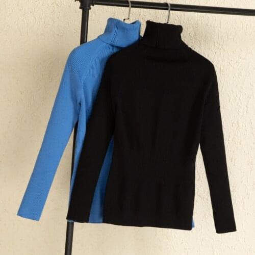 2021 korean style long sleeve top sweaters for women fashion tops clothing sweaters black turtleneck pullovers knitted blouses