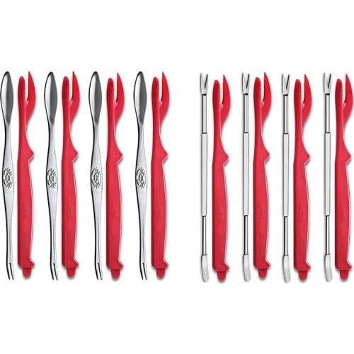 Crab Crackers Seafood Tools Set Includes Crab Lobster Sheller Knife Forks Picks - Nut Cracker Set (16 Piece)