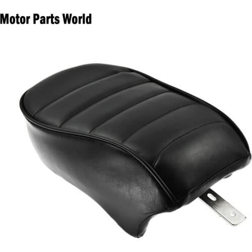 Motorcycle Rear Passenger Seat Cushion Pillow Pillion Pad Black Leather For Harley Sportster Iron 883 XL883N 2016 2017 2018 2019